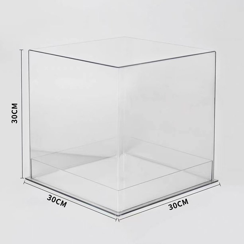 3D High Transparent Acrylic Flower Box Flower Packaging Box Rose Square Flower Arrangement Gift