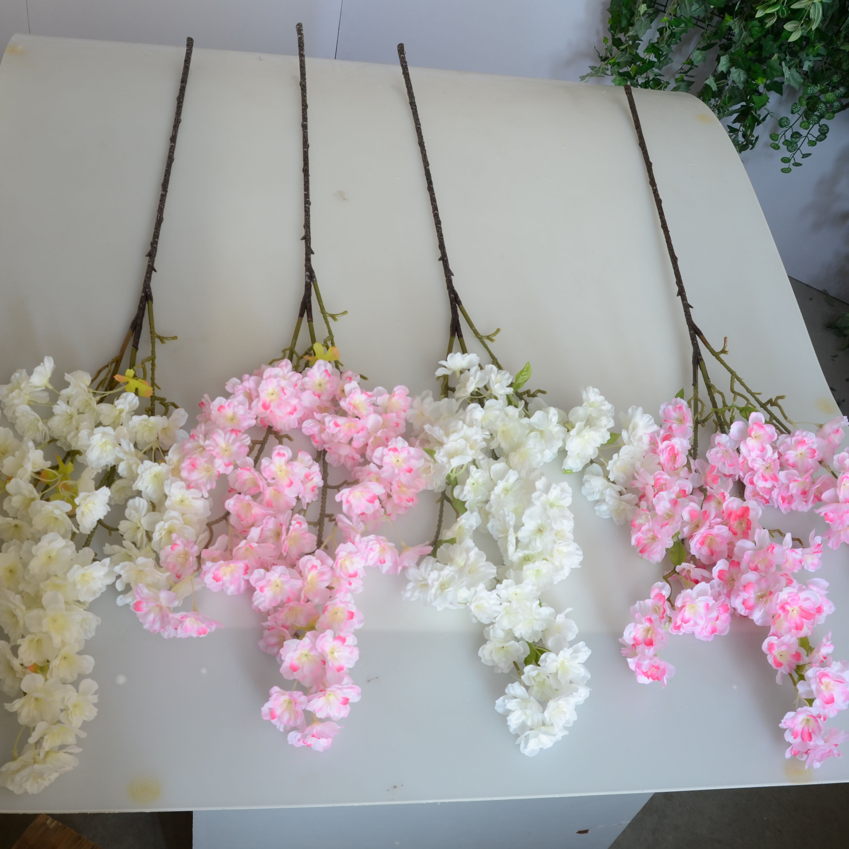 Japanese Artificial Flowers Cherry Blossom Easter Wedding Mother's Day Rose Flower Gift Packaging New Year Sakura Decor 80cm