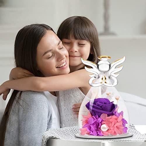 Mother's Day rose gift, for mom, grandma, wife, birthday gift, for mom, Mother's Day real rose gift, glass eternal rose, anniver