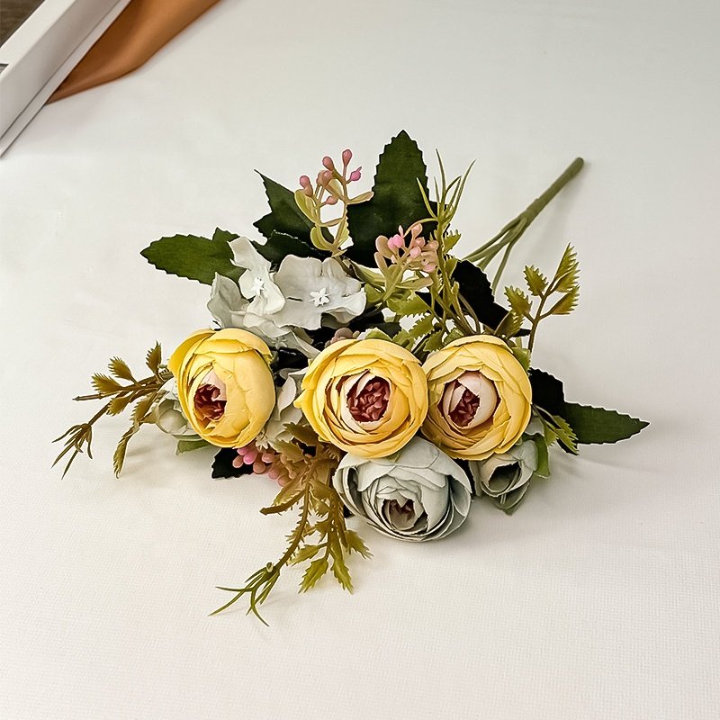 Decorative Flowers and Plants Centre De Table Mariage Flores Wed Artificial Flowers Carton Box Preserved Flowers & Plants 30 Cm