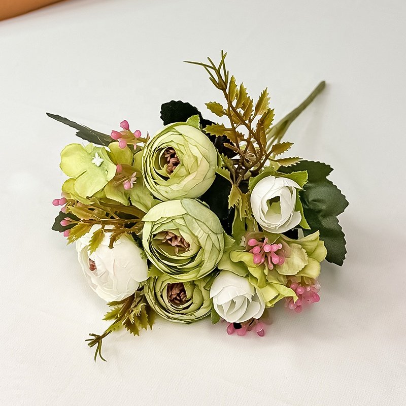 Decorative Flowers and Plants Centre De Table Mariage Flores Wed Artificial Flowers Carton Box Preserved Flowers & Plants 30 Cm