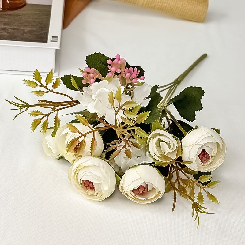 Decorative Flowers and Plants Centre De Table Mariage Flores Wed Artificial Flowers Carton Box Preserved Flowers & Plants 30 Cm