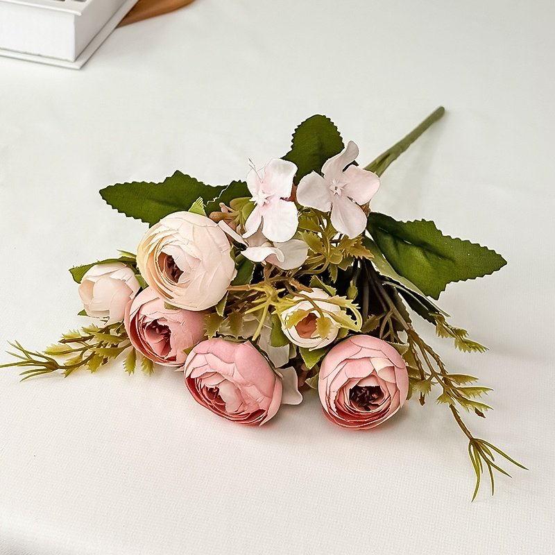 Decorative Flowers and Plants Centre De Table Mariage Flores Wed Artificial Flowers Carton Box Preserved Flowers & Plants 30 Cm