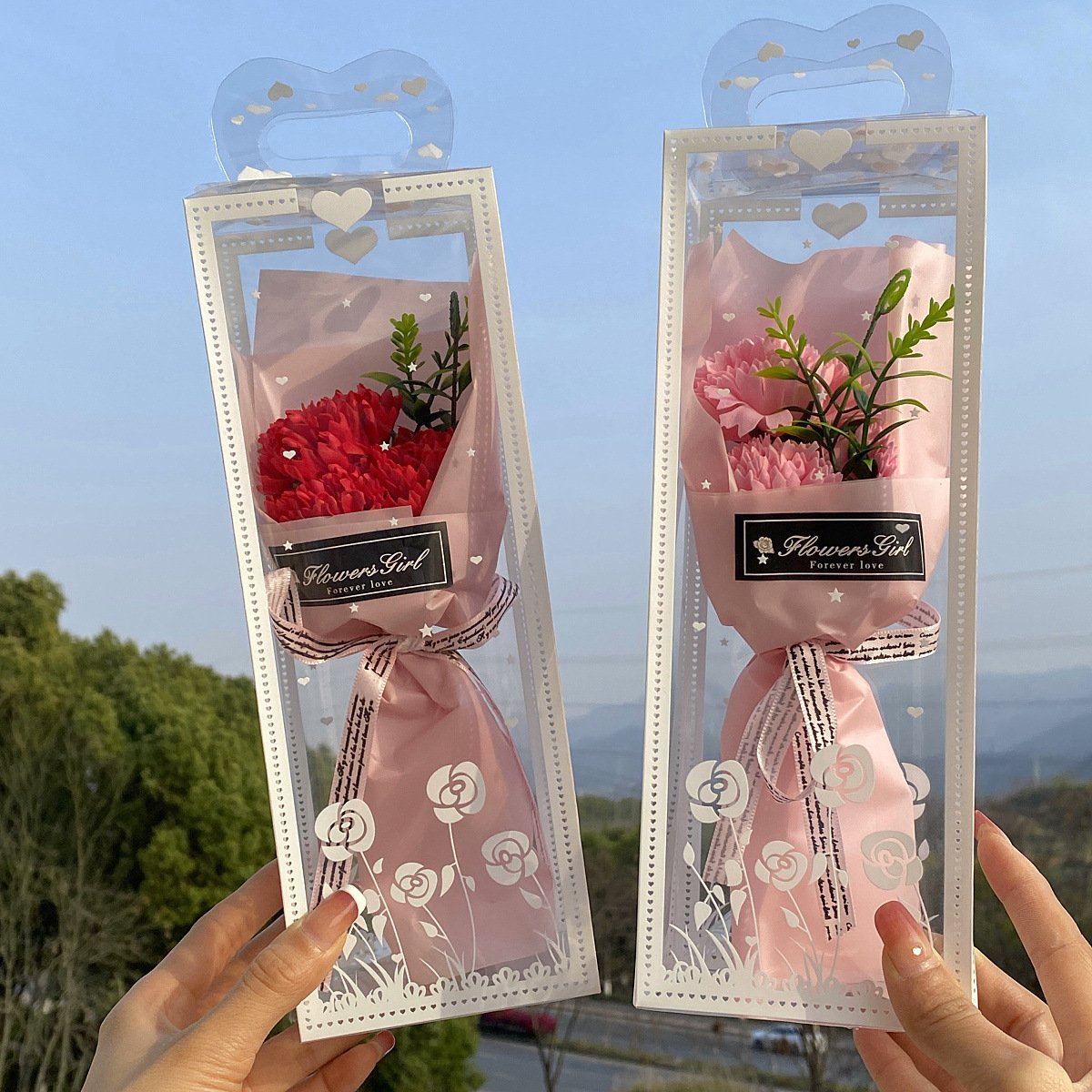 Valentine Artificial Soap Flower Gift Mother's Day Gifts Mini Bouquet Soap Rose Festival Party Graduation Season