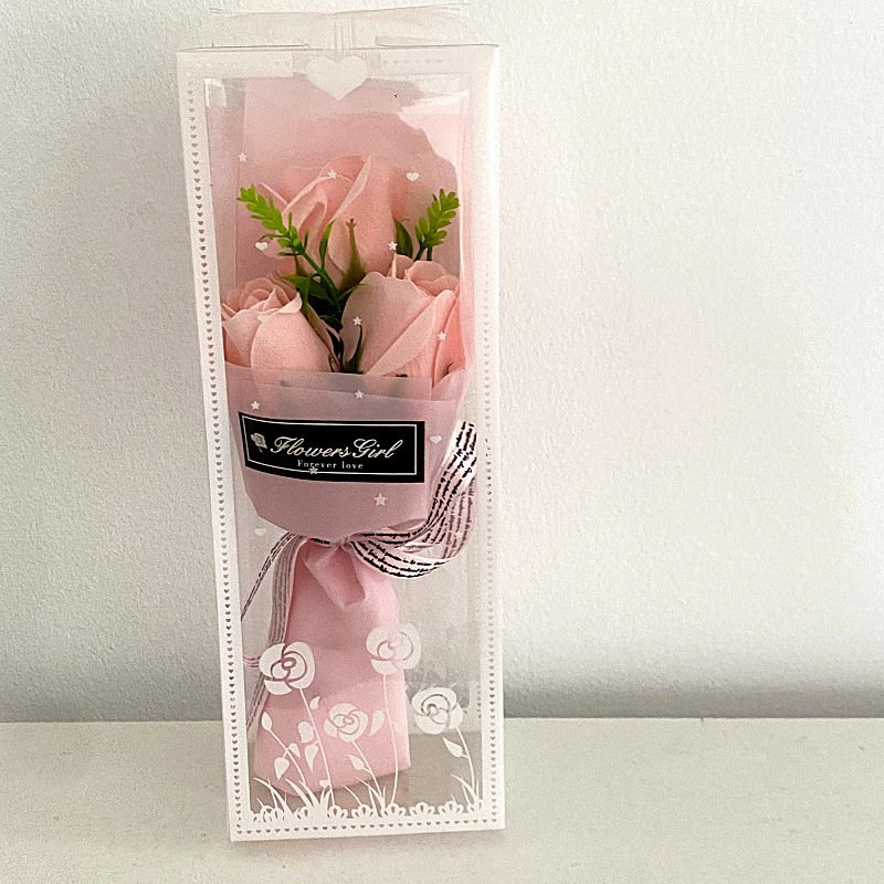 Valentine Artificial Soap Flower Gift Mother's Day Gifts Mini Bouquet Soap Rose Festival Party Graduation Season