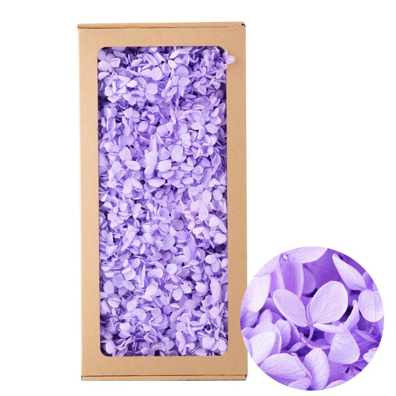 Dry Flower Material 100g Preserve Hydrangea Big Box Packing Preserved Flowers Cake Decoration