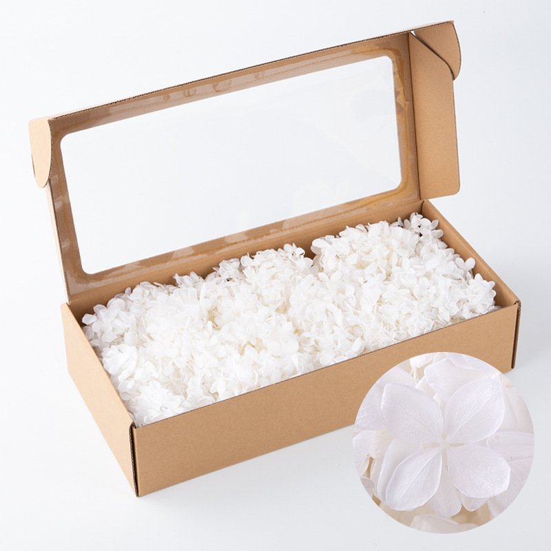 Dry Flower Material 100g Preserve Hydrangea Big Box Packing Preserved Flowers Cake Decoration