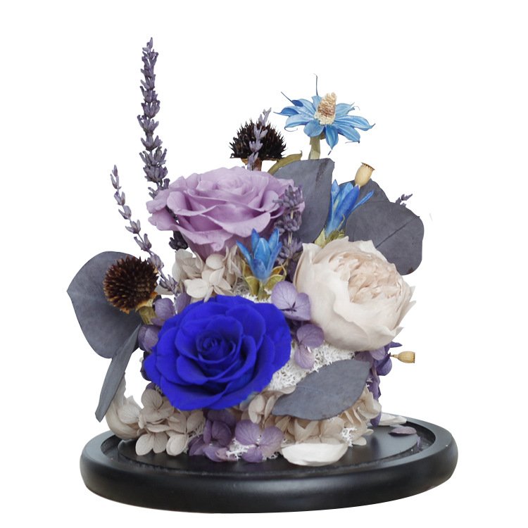 Lovebay Real Eternal Rose Austin Peony Diwali Decoration Morthers Day Everlasting Preserved Flower Forever Roses In Glass Dome