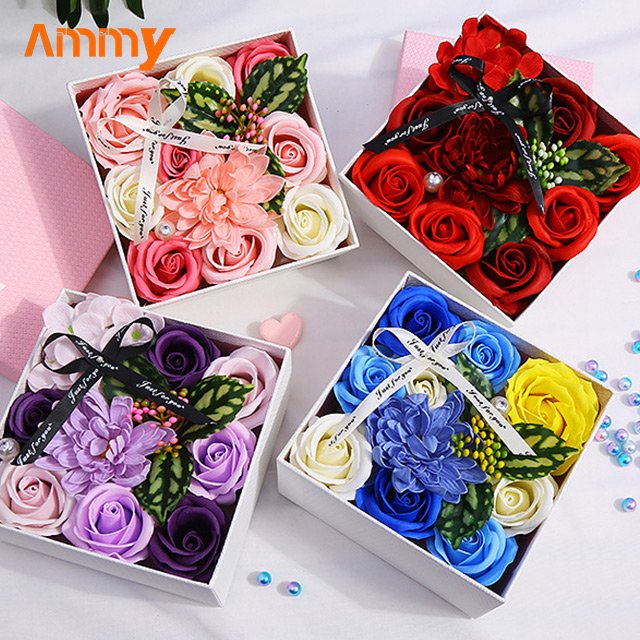 Ammy Innovative new soap flower box teacher's day mother's day rose gift gift for teacher mother valentine's Day