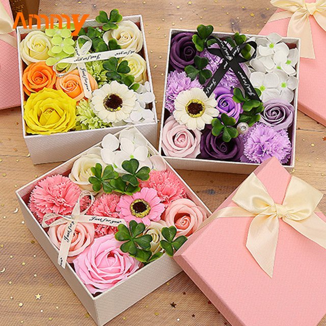 Ammy Innovative new soap flower box teacher's day mother's day rose gift gift for teacher mother valentine's Day