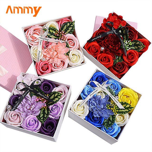 Ammy Innovative new soap flower box teacher's day mother's day rose gift gift for teacher mother valentine's Day