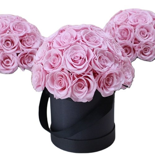 Hot selling forever preserved rose boxes flower packaging box for rose gift packing box rose Christmas Wedding