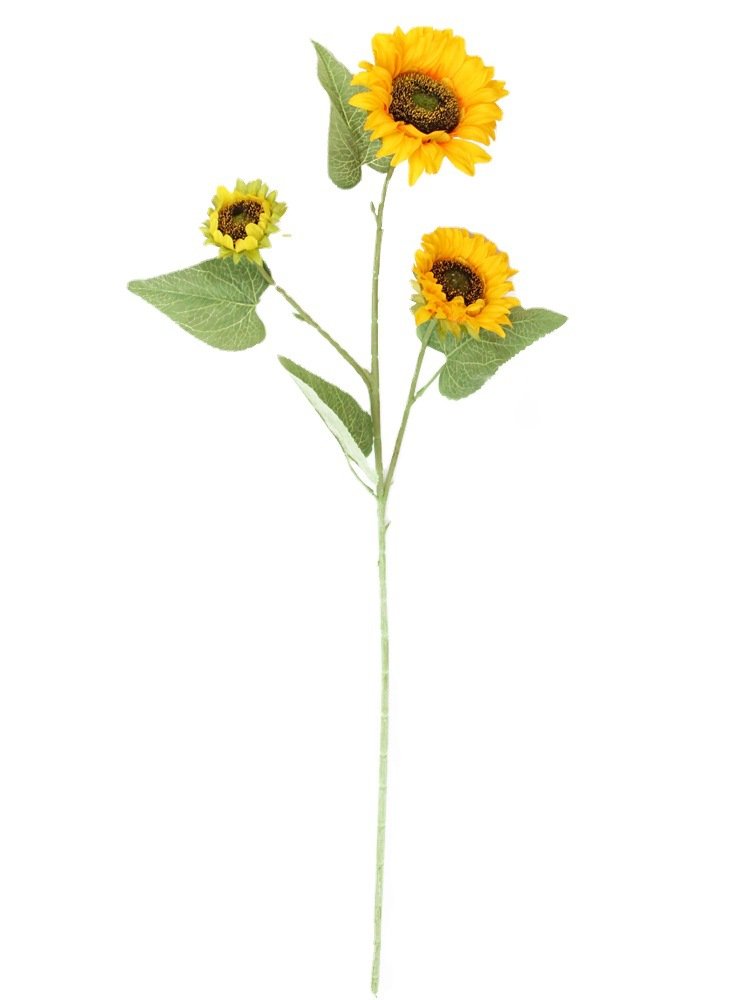Sunflower With Stem Flower artificial sunflower flowers bouquet for home decoration silk flower for wedding hall