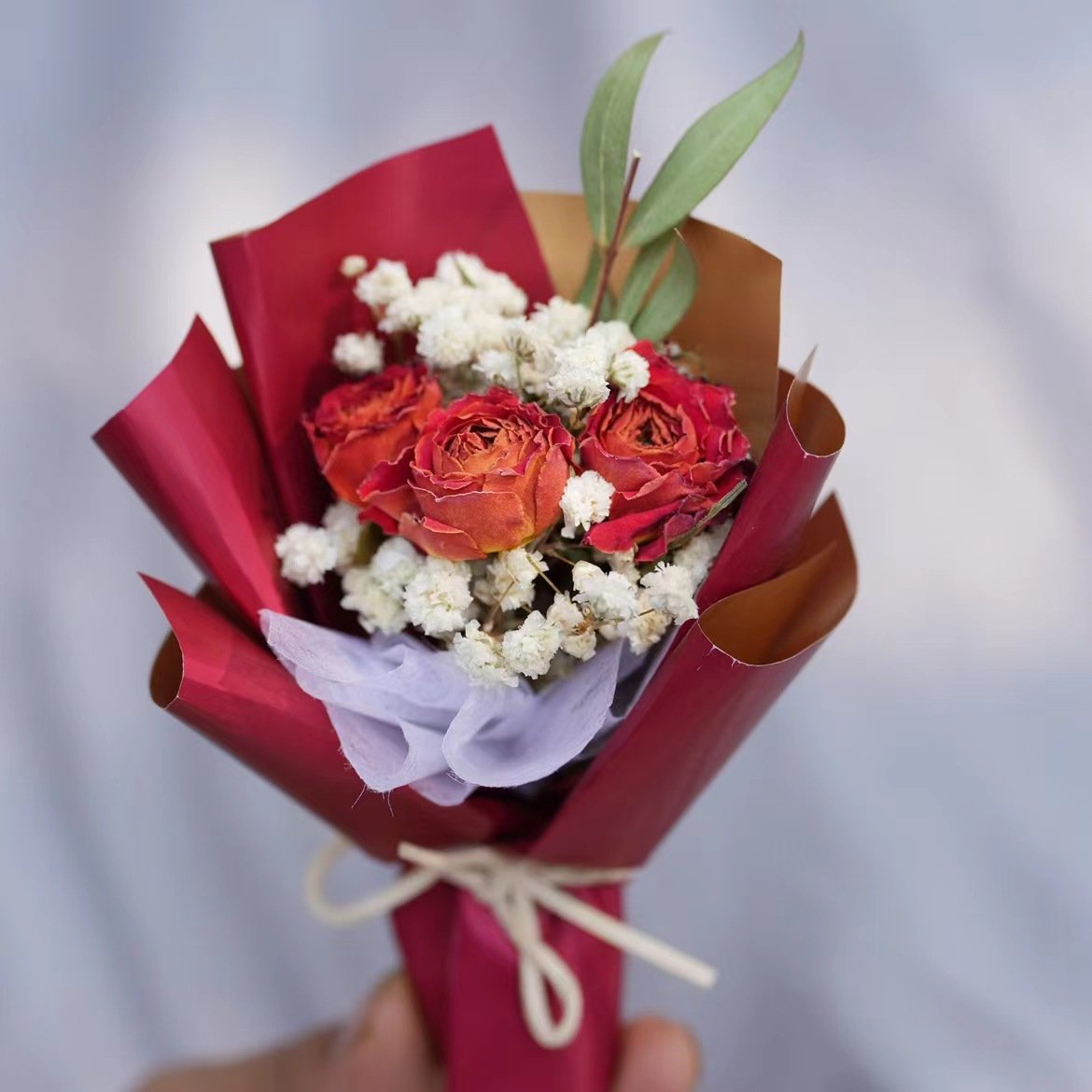 factory wholesale for home decoration preserved flower bouquet for gift