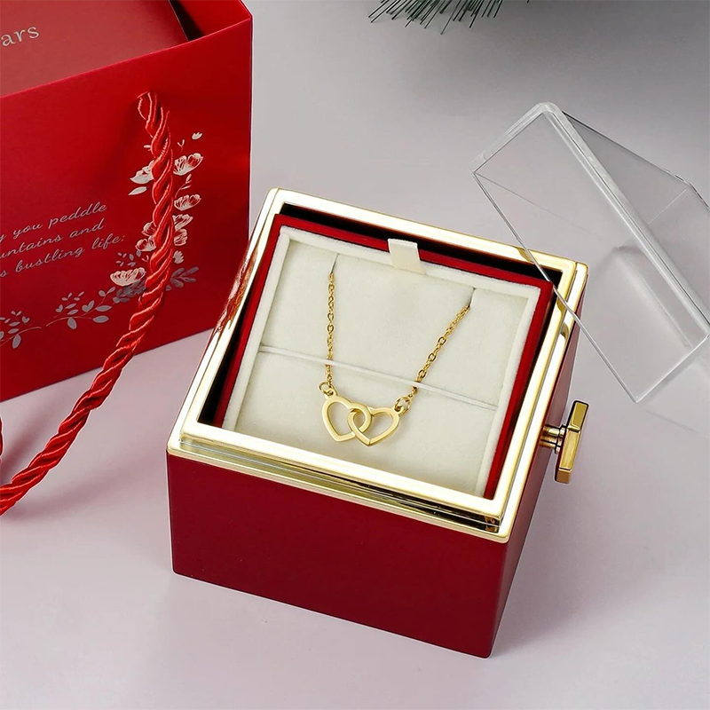 Preserved flower jewelry best preserved roses sample preserved rose with necklace in gift box