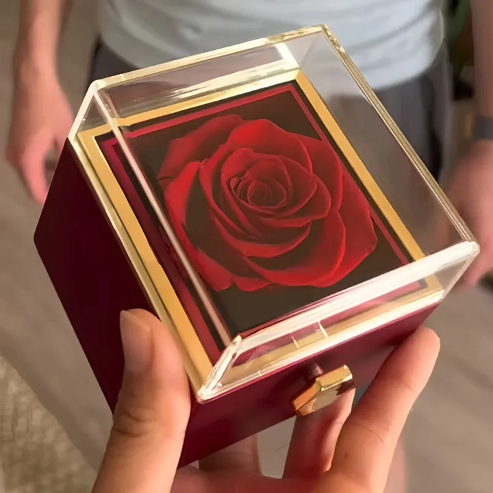 Preserved flower jewelry best preserved roses sample preserved rose with necklace in gift box