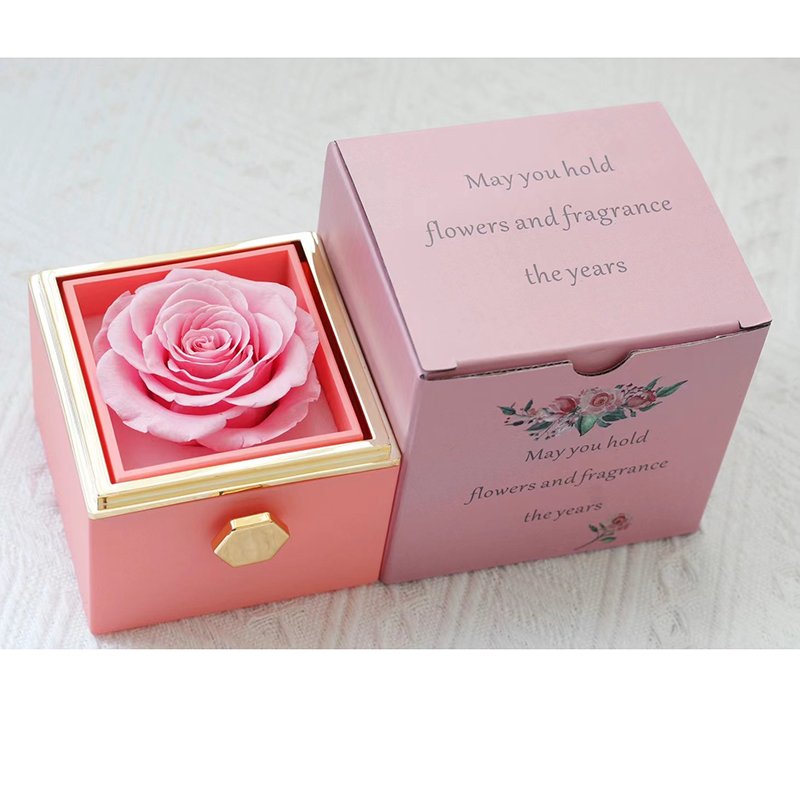 Preserved flower jewelry best preserved roses sample preserved rose with necklace in gift box