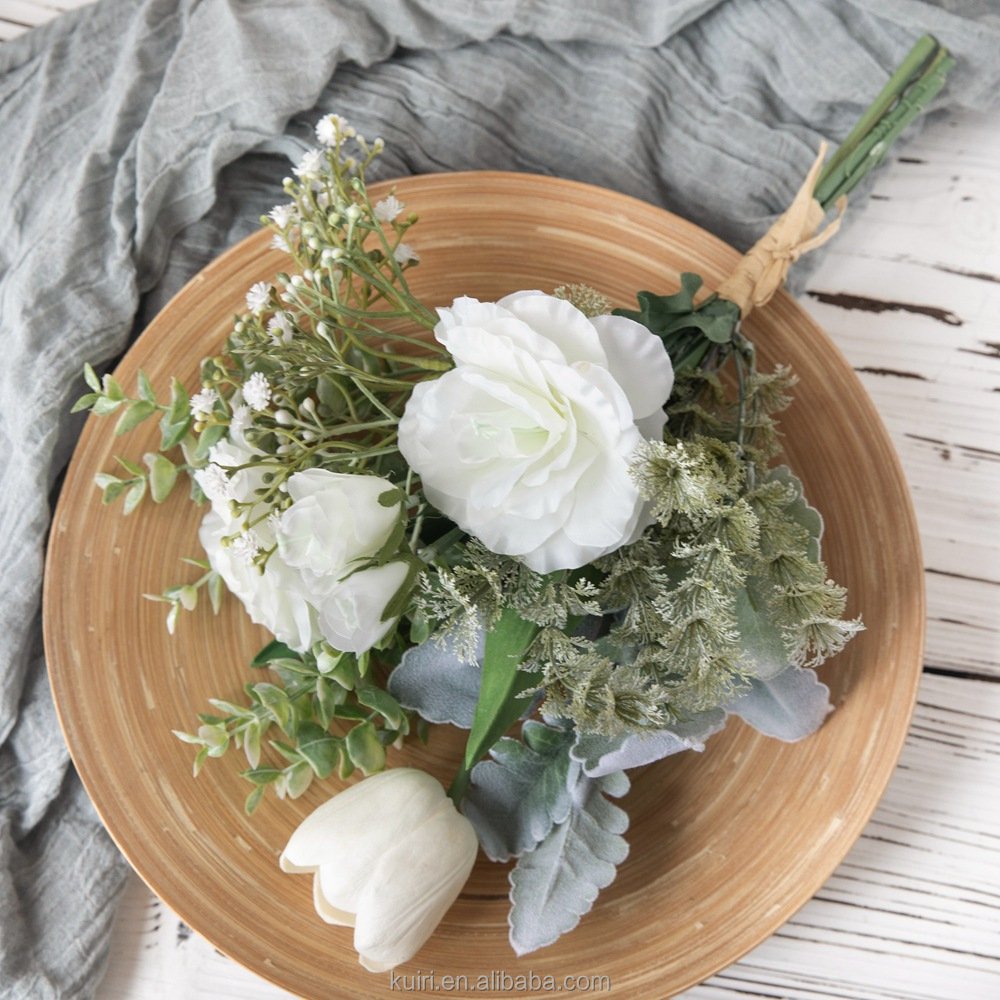 2024 DIY Artificial Rose Gypsophila Holding Flowers holding flower for wedding decor