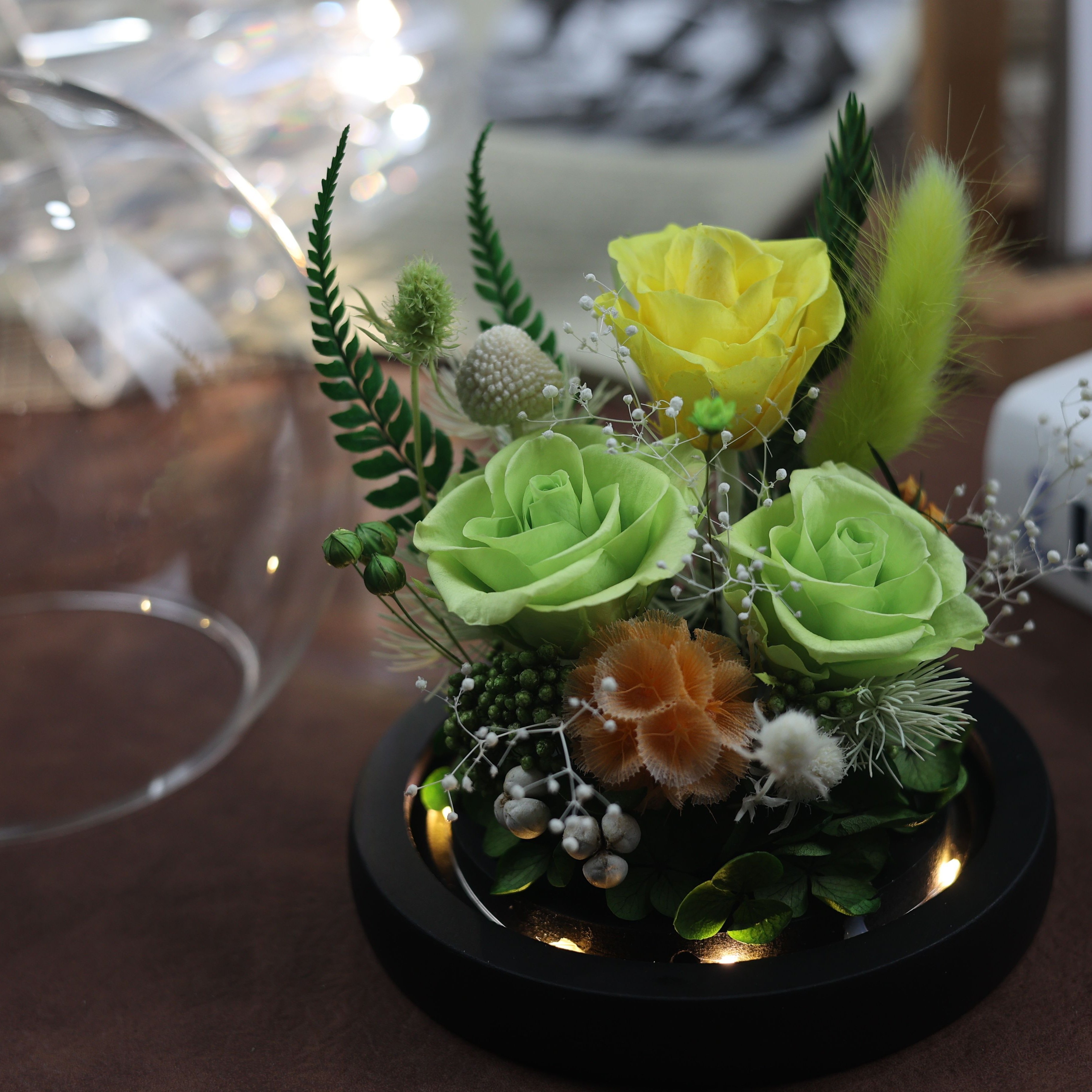 Mothers Day Gift Everlasting Enchanted Eternity Infinity Forever Eternal Flower Preserved Rose In A Glass Dome