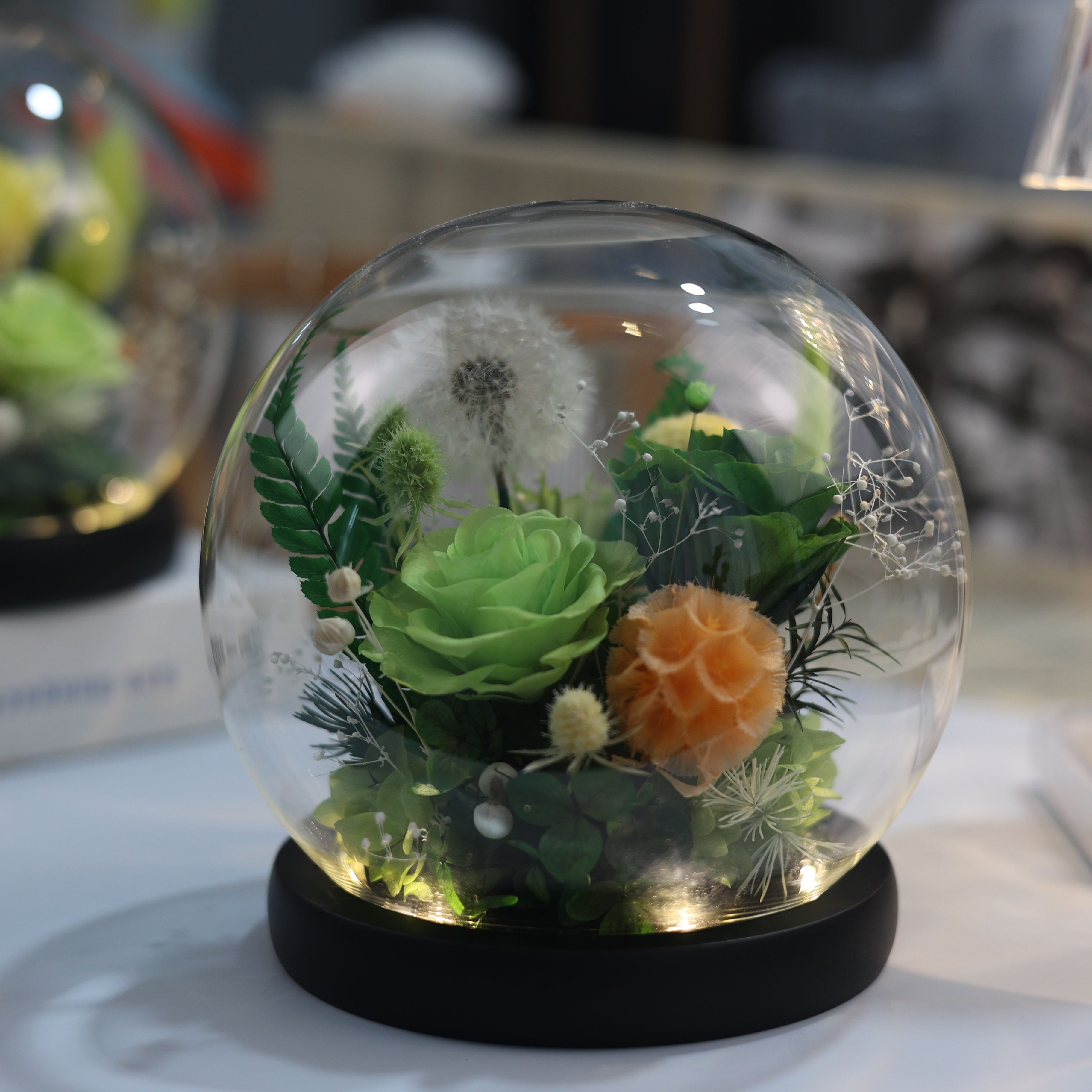 Mothers Day Gift Everlasting Enchanted Eternity Infinity Forever Eternal Flower Preserved Rose In A Glass Dome