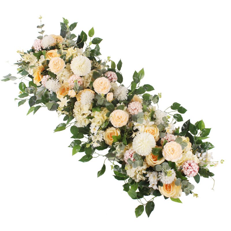 Outdoor wedding ceremony hanging decorative backdrop Arch Decor Wedding Flowers Garlands artificial plants and flowers