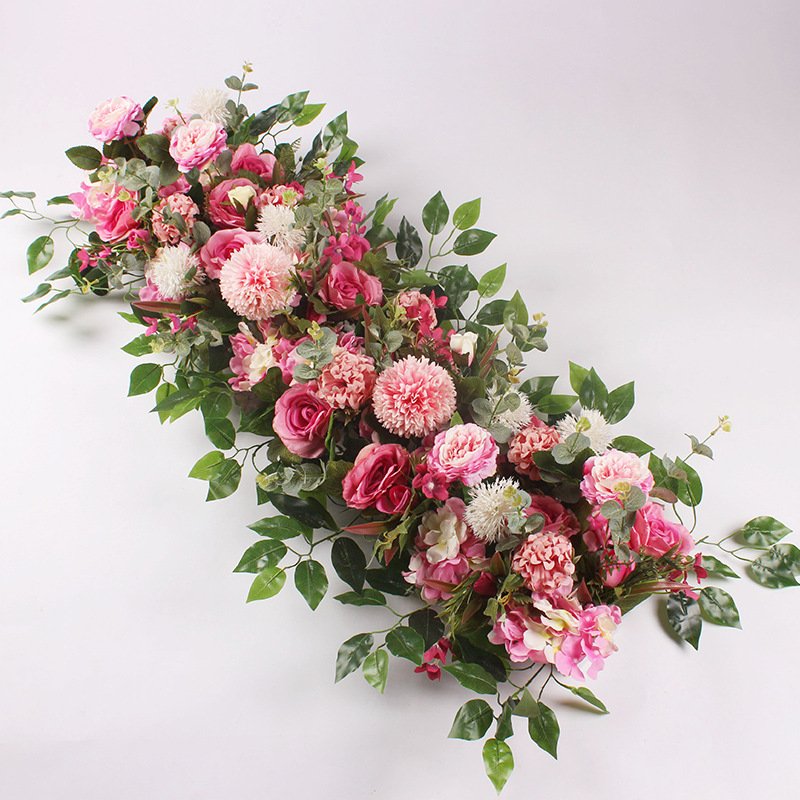 Outdoor wedding ceremony hanging decorative backdrop Arch Decor Wedding Flowers Garlands artificial plants and flowers