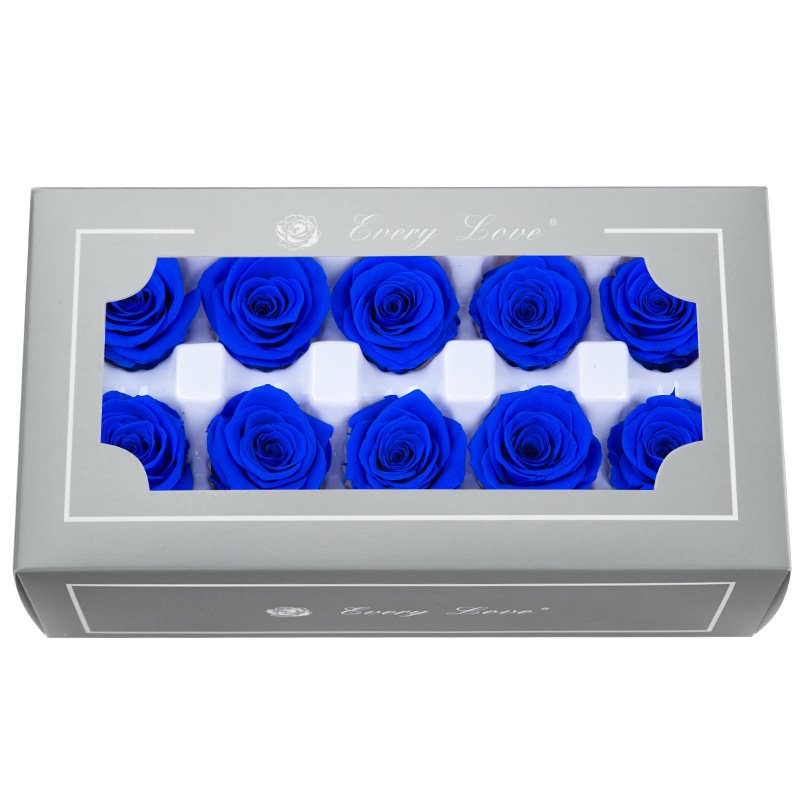 High Quality premium class Preserved Flowers Flower Immortal Rose 2-3CM diameter gift Eternal Life Flower Material gift box