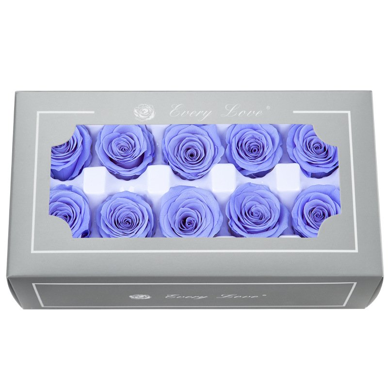 High Quality premium class Preserved Flowers Flower Immortal Rose 2-3CM diameter gift Eternal Life Flower Material gift box