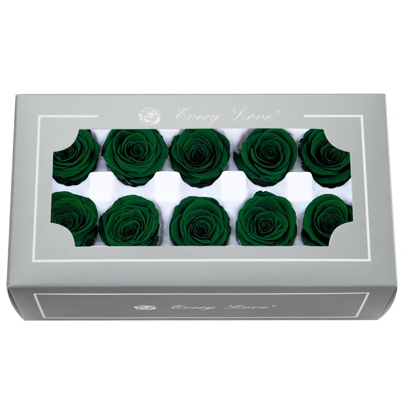 High Quality premium class Preserved Flowers Flower Immortal Rose 2-3CM diameter gift Eternal Life Flower Material gift box