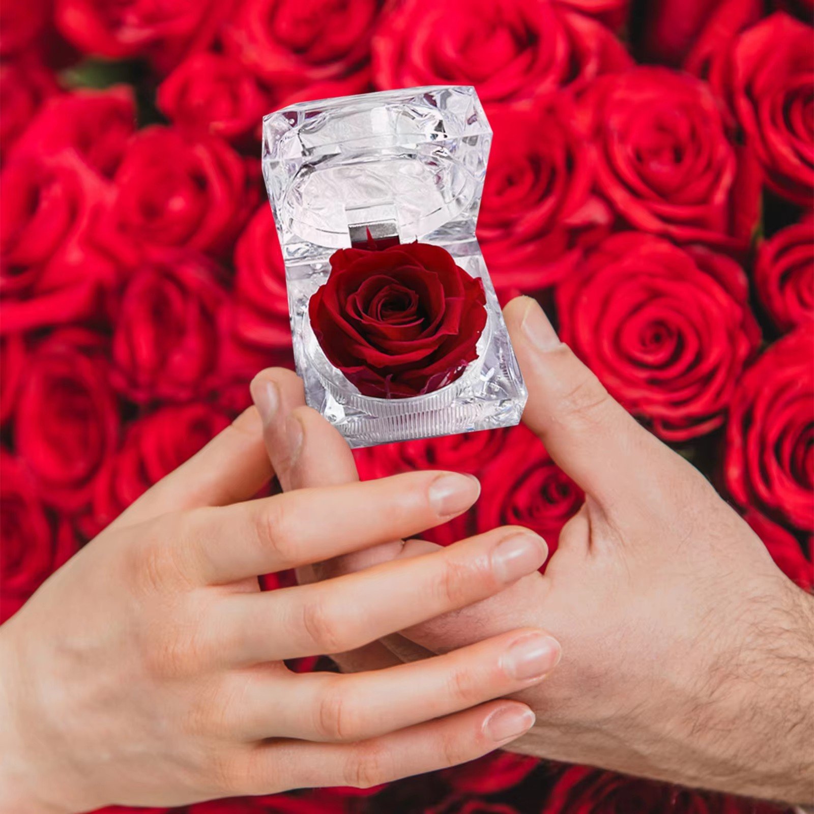 RTS Factory Preserved Flower Rose Never Withered Rose Gift For Valentine's Day Birthday And Anniversary With Drawer Gift Box