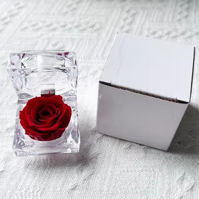 RTS Factory Preserved Flower Rose Never Withered Rose Gift For Valentine's Day Birthday And Anniversary With Drawer Gift Box