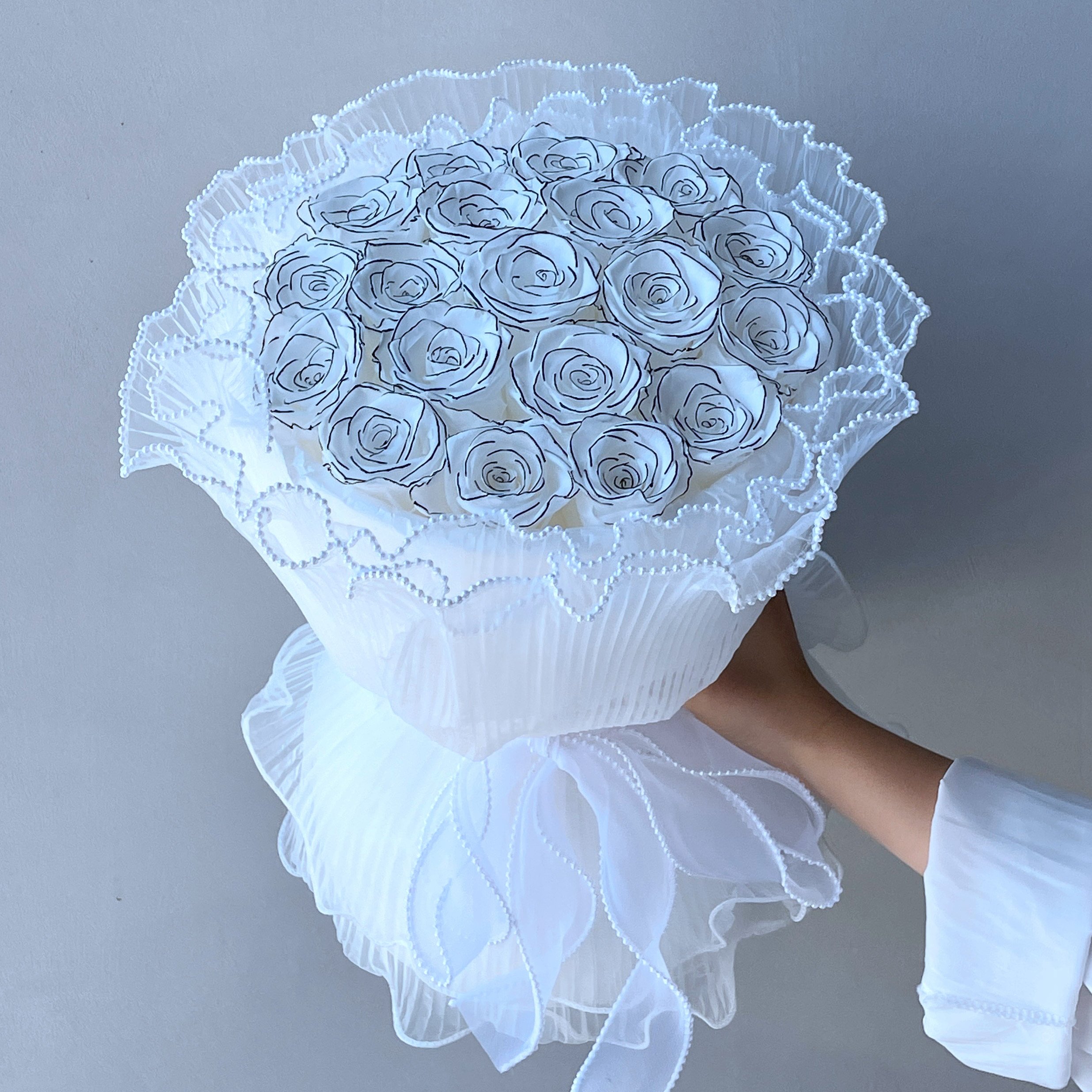Home Decoration Luxurious ornaments Rose Bouquet Charming luxury Eternity Preserved Flower immortal Eternal Flower Rose Bouquet