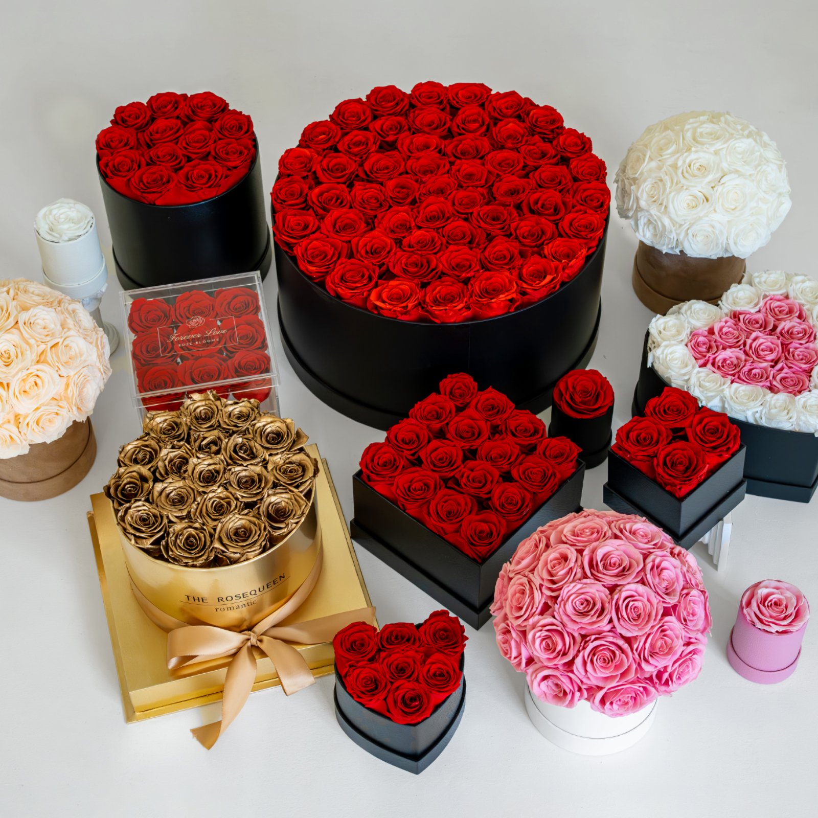 Wholesale Flower Mother's Day Gift Long Life Lasting Red Real Natural Everlasting Immortal Forever Eternal Preserved Rose in Box