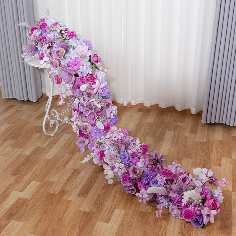 European style arch simulation long flower wedding Christmas birthday decoration fabric garden flower arrangement fake flowers