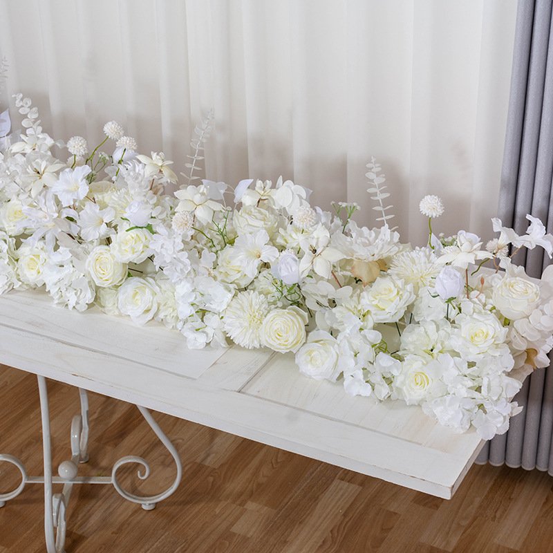 European style arch simulation long flower wedding Christmas birthday decoration fabric garden flower arrangement fake flowers