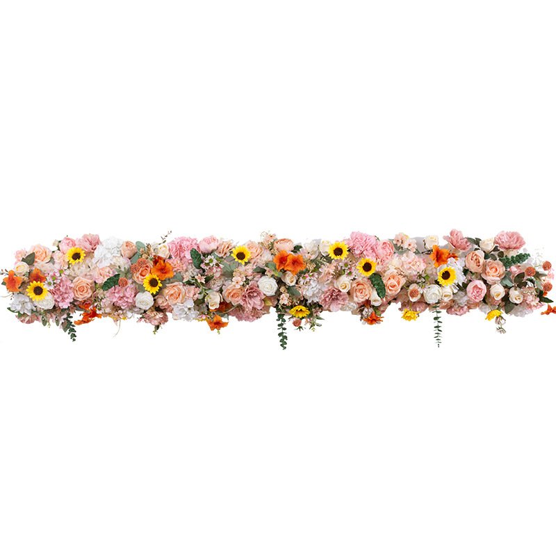 European style arch simulation long flower wedding Christmas birthday decoration fabric garden flower arrangement fake flowers