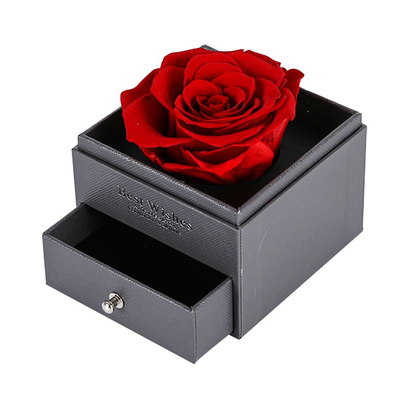 Sweetie Valentines Mother Day Eternal Rose Infinity Immortal Flowers In Acrylic Box Preserved Roses With Love You Necklace Gifts