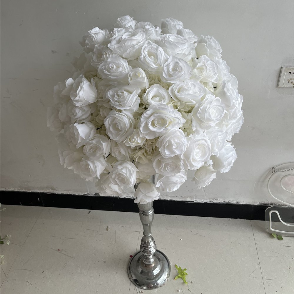 SPR Inexpensive DIY Artificial Magnolia Rose Flower Runner Decoration Centerpieces Reception Wedding Table Garland