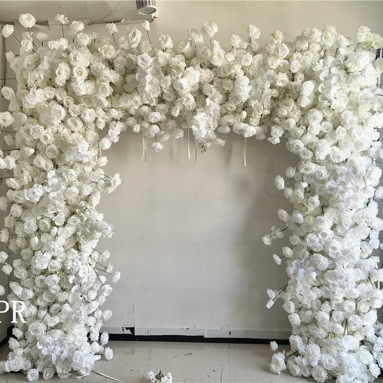 SPR bridal bouquet Promotional Wholesale Perfect Non-fading And Anti-aging Durable Artificial Rose Flower Wall Floral back