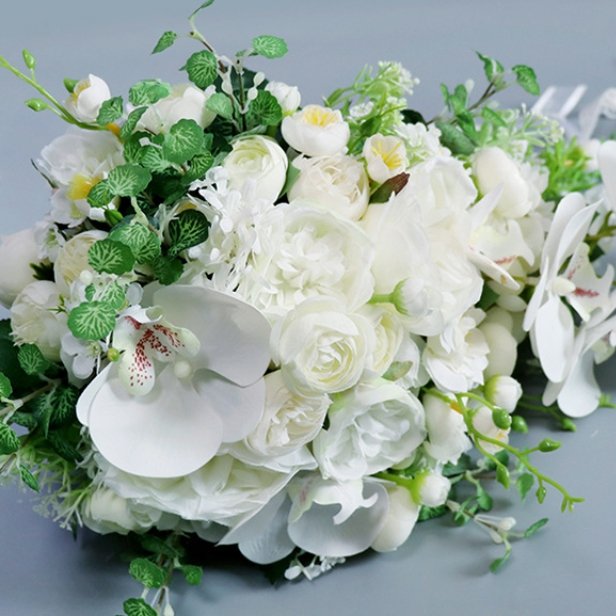 New Bridal Wedding Holding Water Drop Artificial Butterfly Orchid Bouquet Christmas Valentine's Day Mother's Day Centerpieces