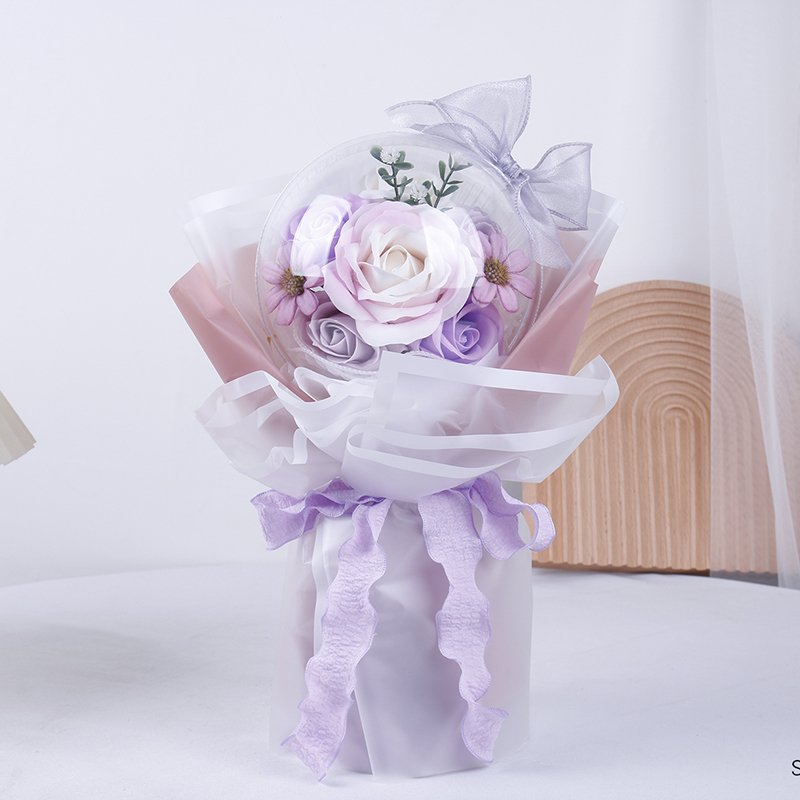 Creative Eternal Flower Tote Bag Practical Soap Flower Birthday Gift For Girlfriend