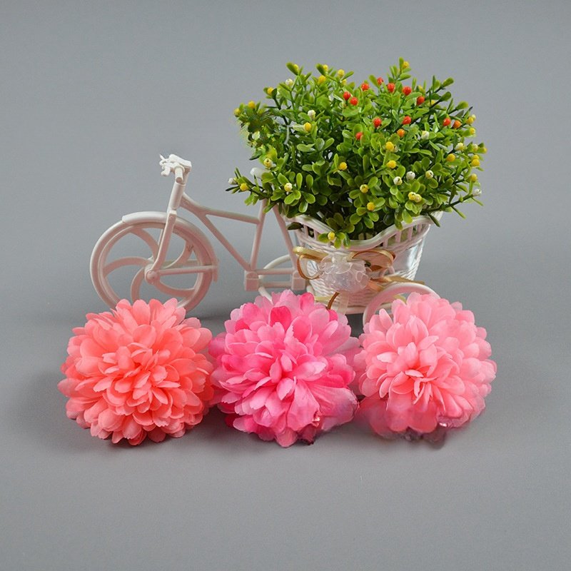 Wholesale DIY Thousand Layer Chrysanthemum Silk Cloth Flowers Wedding Easter Graduation Decorations Crafts Artificial Flowers