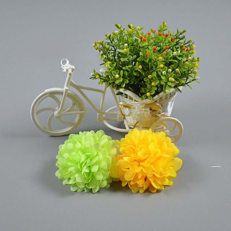 Wholesale DIY Thousand Layer Chrysanthemum Silk Cloth Flowers Wedding Easter Graduation Decorations Crafts Artificial Flowers