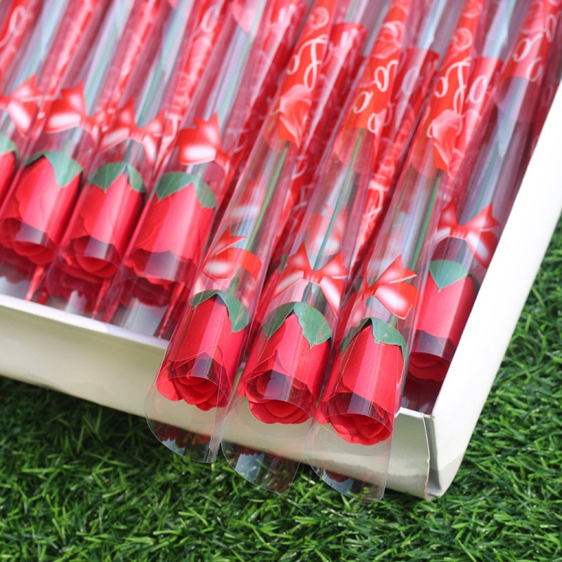 Customized artificial soap rose bow for Valentine's Day Mother's Children's Day gift Handmade flower other wedding decorations