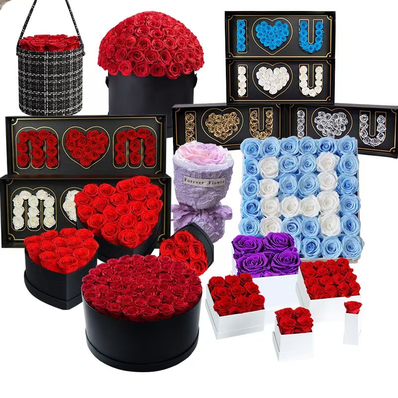Wholesale Preserved Rose In Box Long Lasting Natural Everlasting Immortal Flower Valentine Day Gift Forever Eternal
