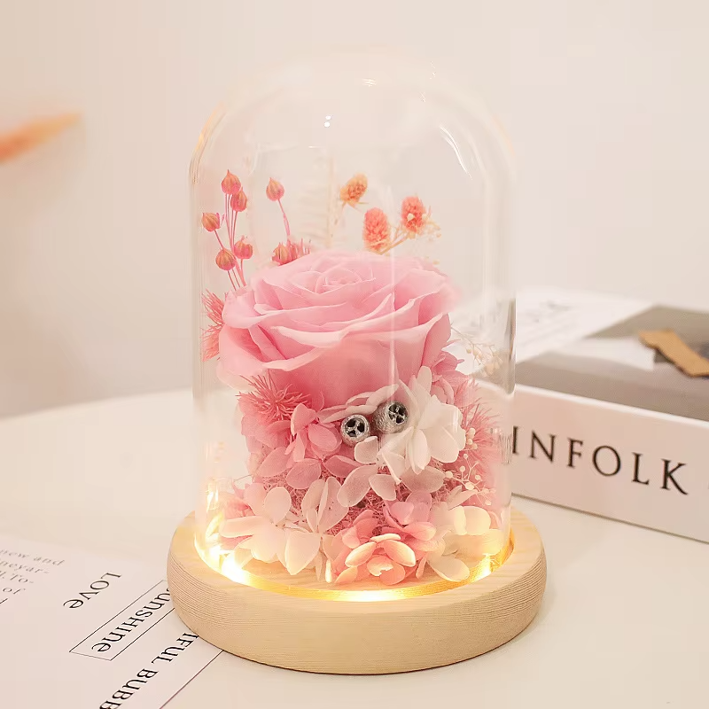 Preserved red real rose-eternal flower rose birthday gift for women her mom wife girlfriend Mother's Day Valentine's Day