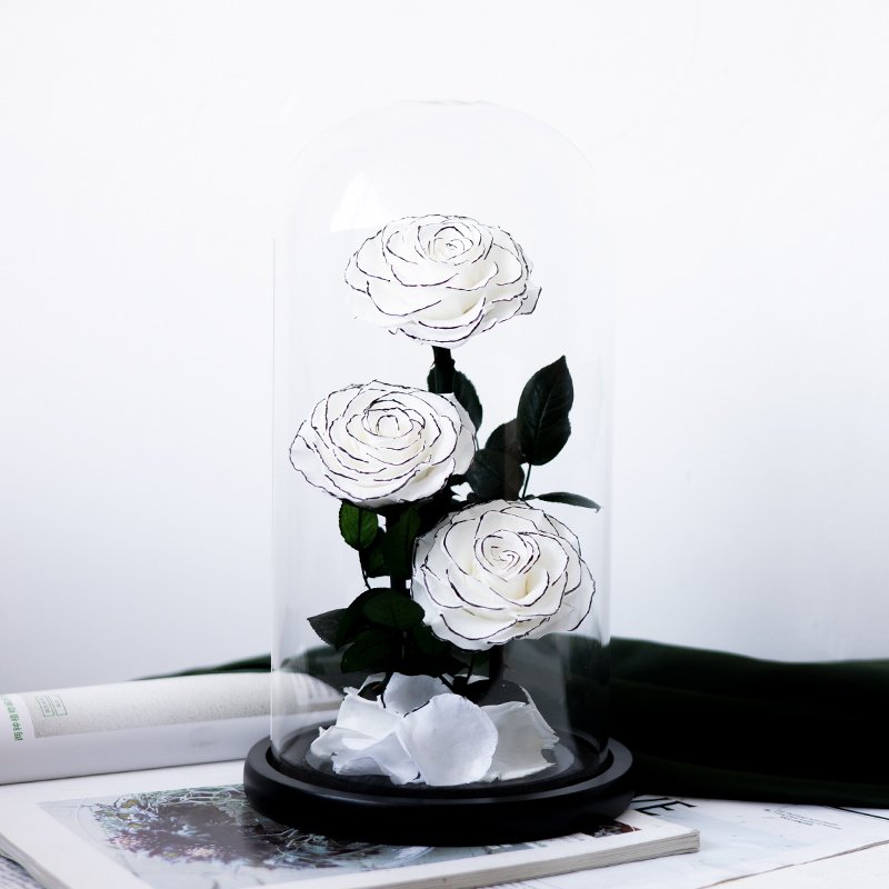 Newest hot sale Life After Life Series Preserved Flower Ornaments For Girl friend's Gift Wedding Decoration flowers