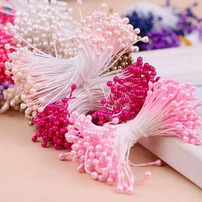 1 Bundle (150PCS )DIY handmade craft Artificial Flower Double Heads Stamen