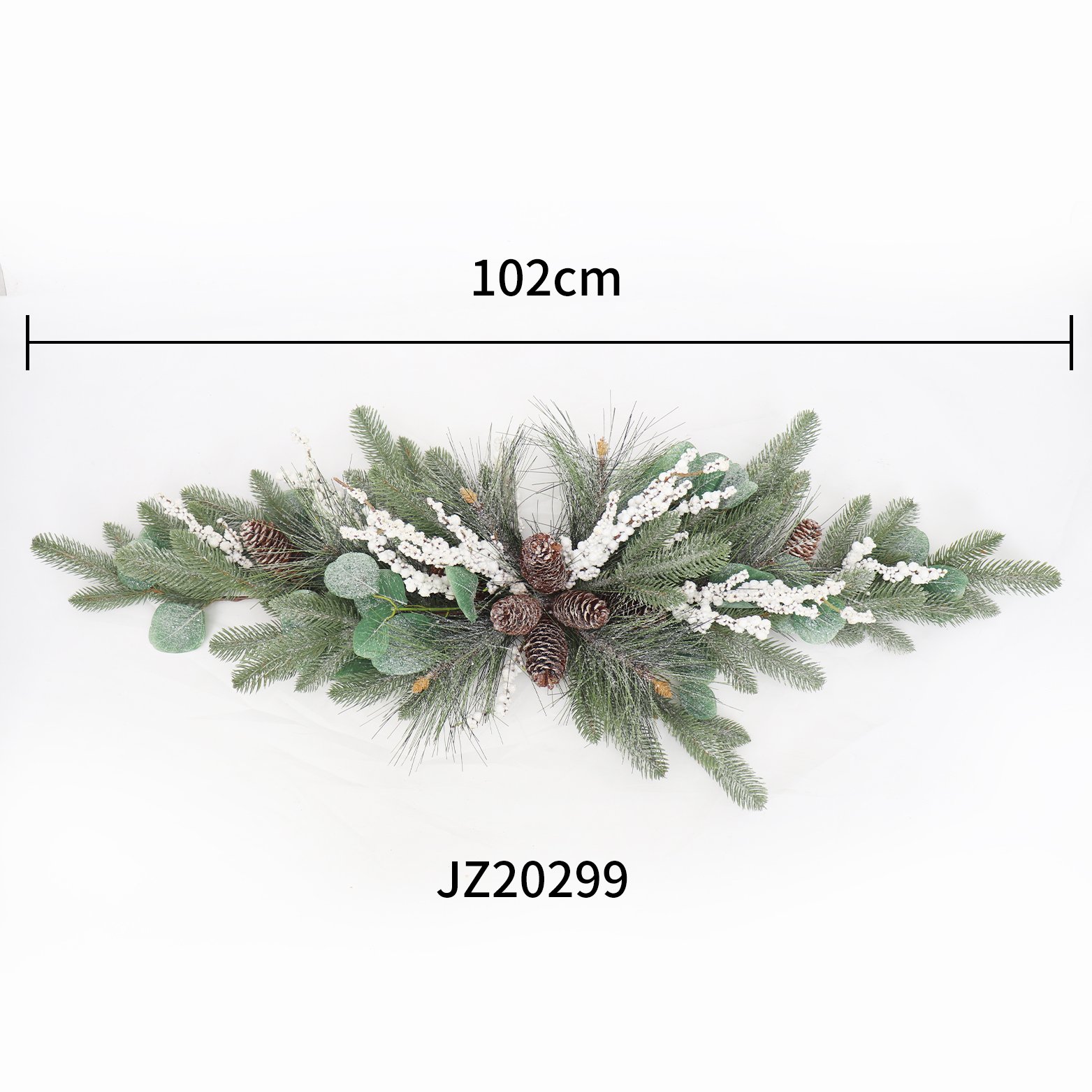 High quality simulated horn pine stem Christmas Norfolk leaves artificial plants decorative flowers, wreaths and plants