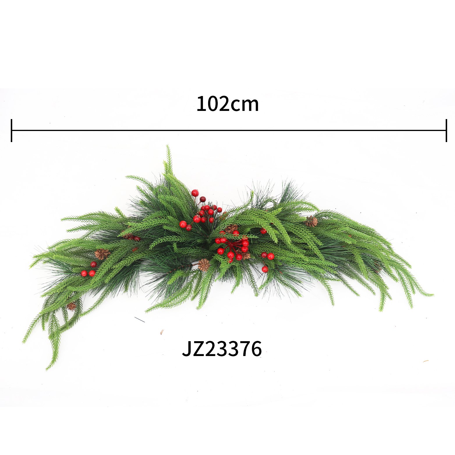 High quality simulated horn pine stem Christmas Norfolk leaves artificial plants decorative flowers, wreaths and plants